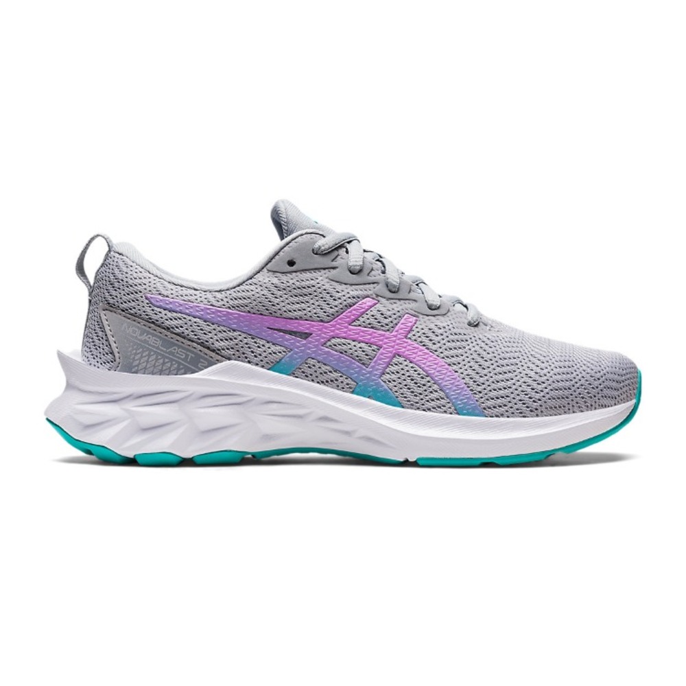 ASICS Big Kids 6 NOVABLAST™ 2 GS (Grade School) Running Shoes in Piedmont Grey